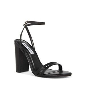 Steve Madden Candid Womens Leather Slingback Sandals Black NIB